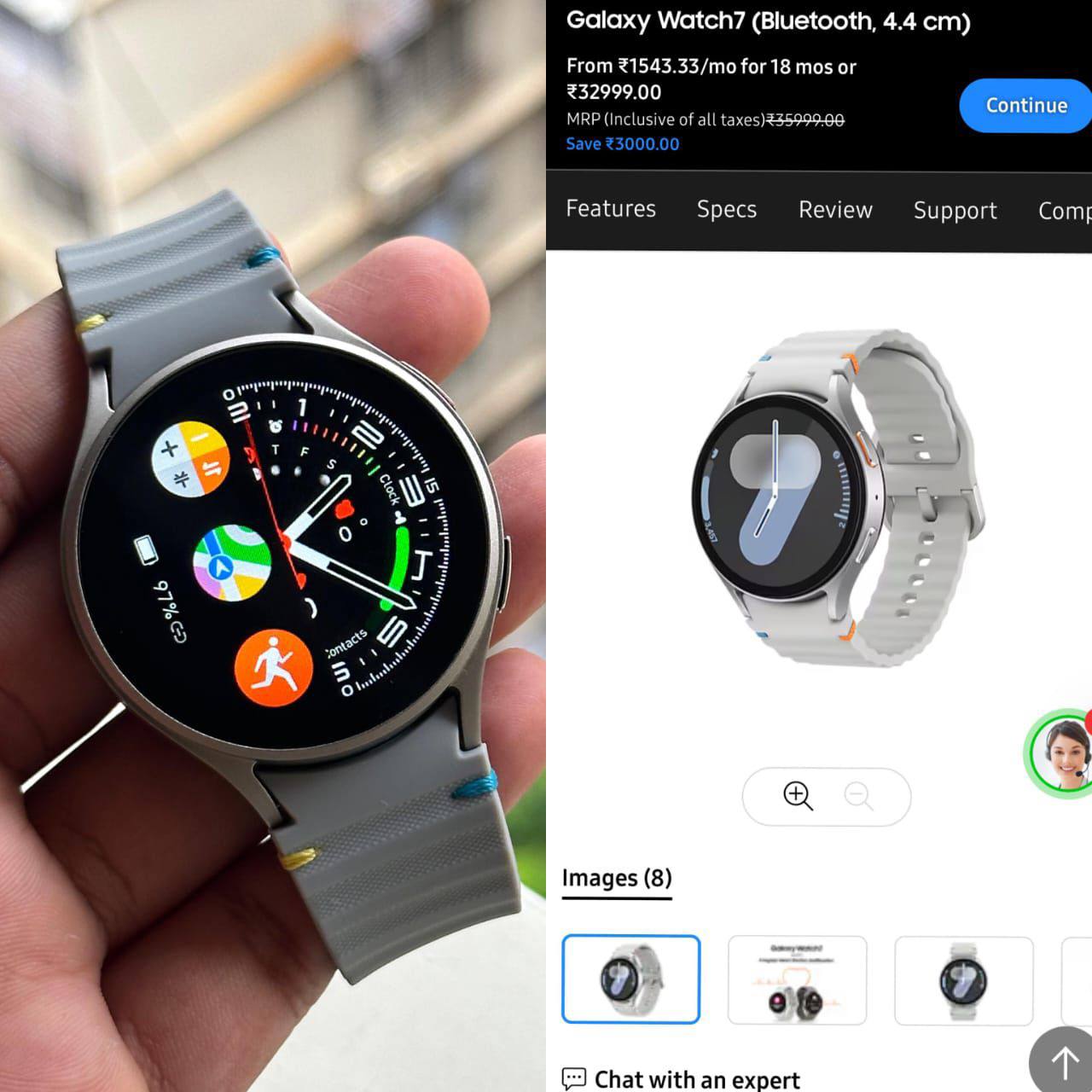 SAMSUNG GALAXY 7 CLASSIC WATCH