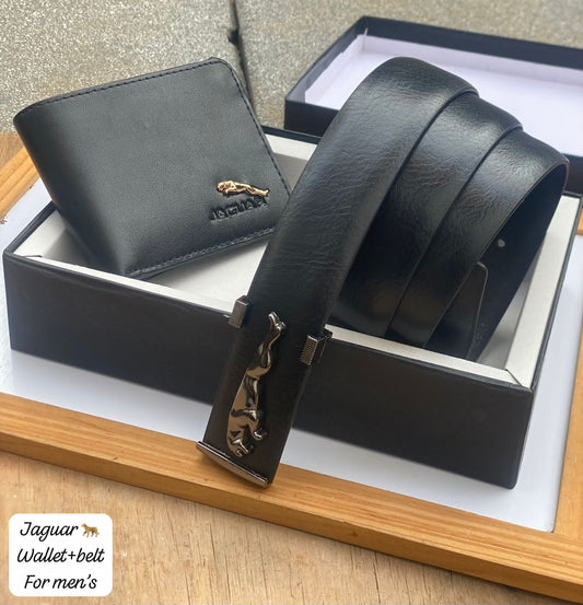 Jaguar belt wallet combo