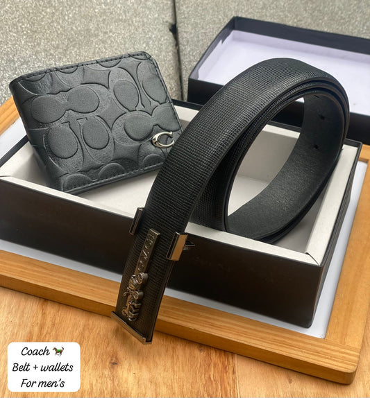 Coach wallet belt combo