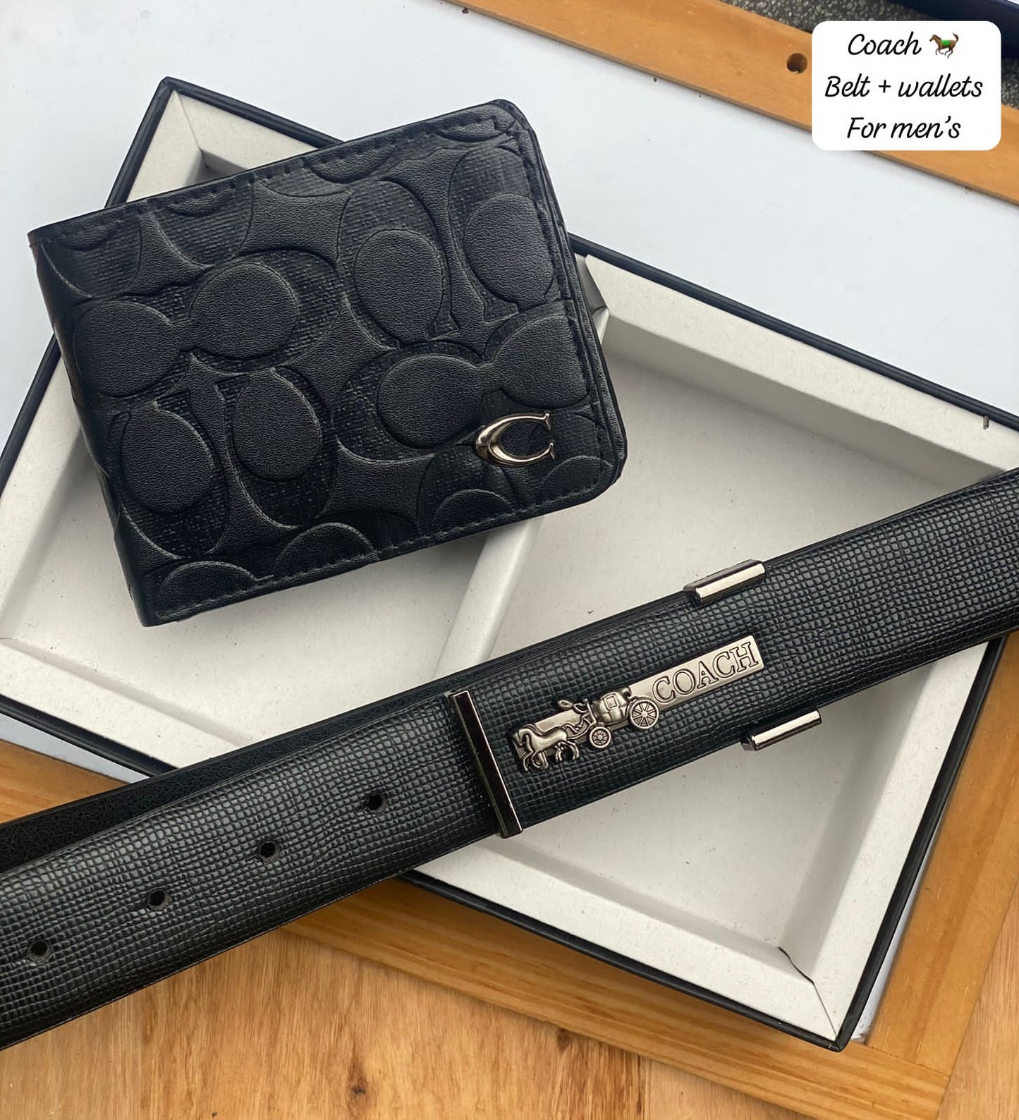 Coach wallet belt combo