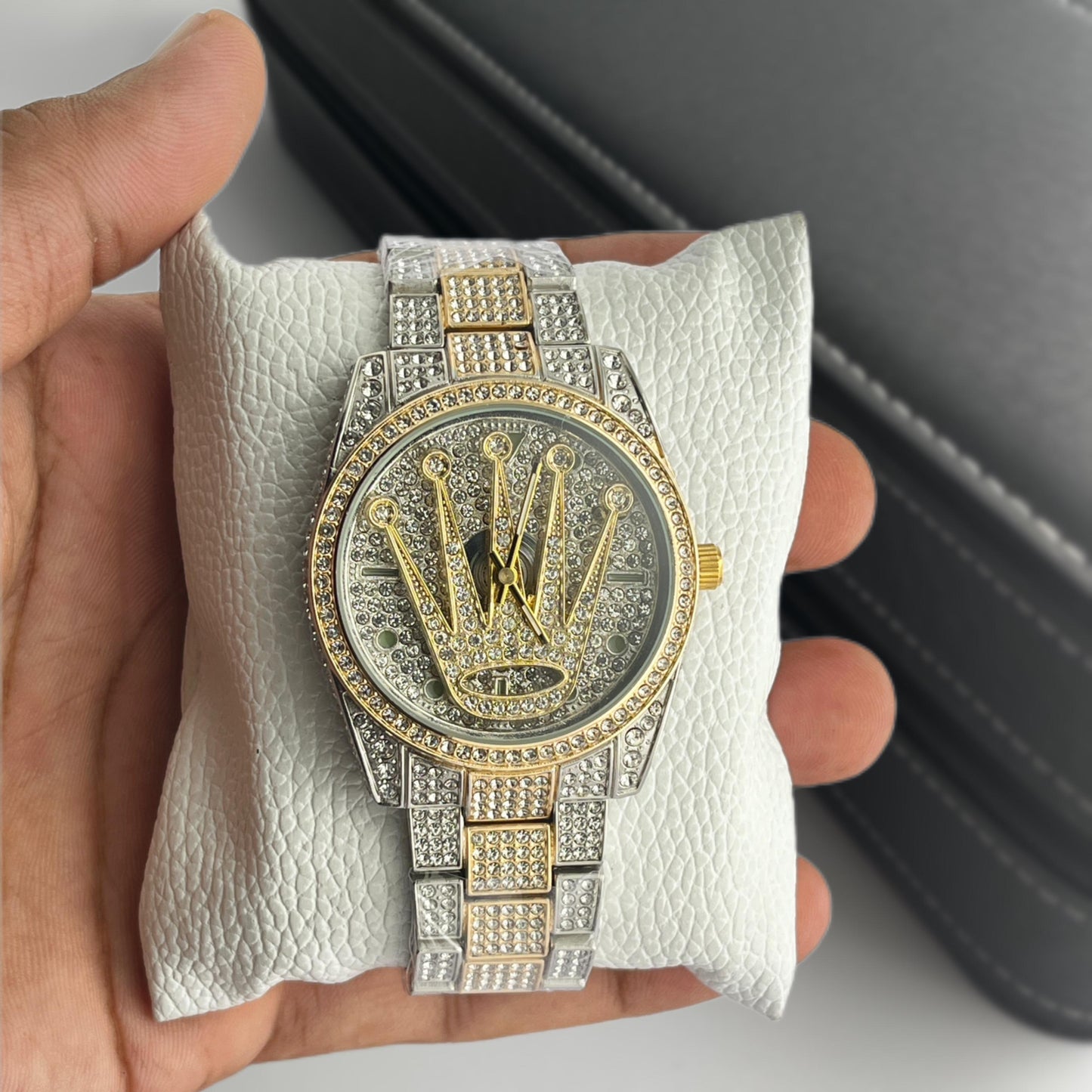 Rotating Rolex Diamond Watch
