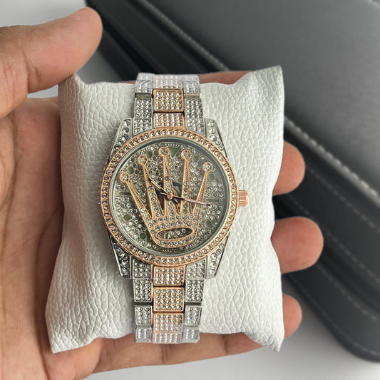 Rotating Rolex Diamond Watch