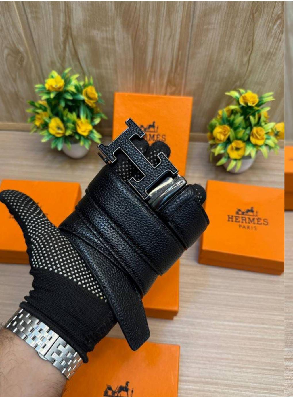 HERMES AUTO LOCK BELT